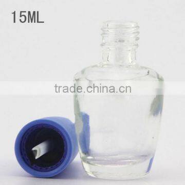 Glass Bottle Manufacturers Coating Clear Glass Nail Polish Bottle 15ml photo-3