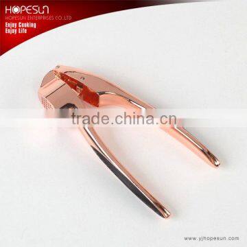 Hot sell zinc-aluminum alloy plating copper old fashioned garlic press