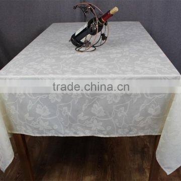 T/C Popular Jacqured White Cheap Table Cloth photo-6
