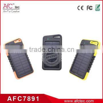 4000mah Outdoor Wholesale High Capacity 143x75x15mm Portbale Solar Power Bank Charger photo-2
