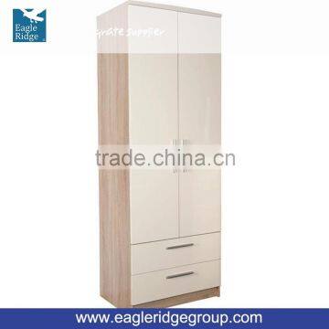 Modern style Chester 2 Door 2 Drawer Robe Cabinet