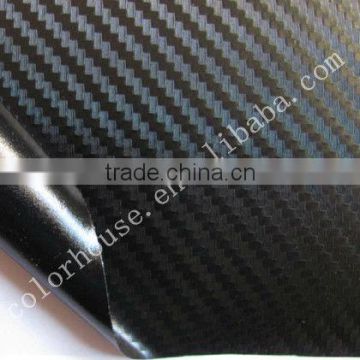 Calendered black colored 3D carbon fiber film