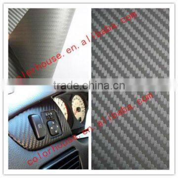 White calendered carbon fiber vinyl rolls air-free wrap film