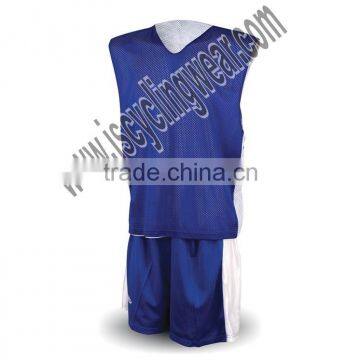 blank quality design basketball jersey,reversible basketball uniform and shorts