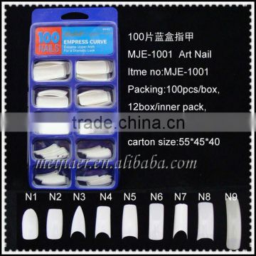 100pcs curved nail tips