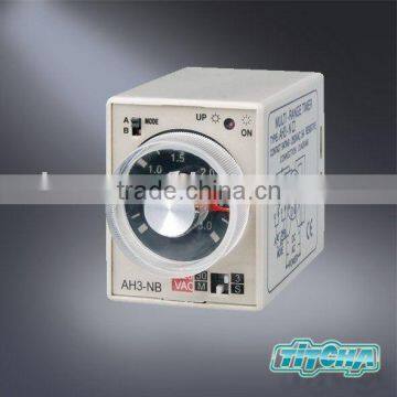 High accurancy multi range adjustable time relay AH3-NB timer top quality