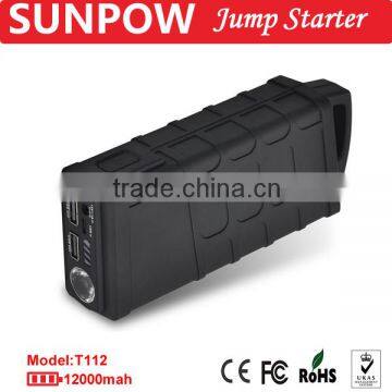 SUNPOW multi-function portable jump starter with smart clamps