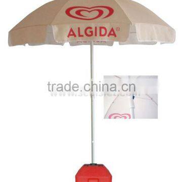 Logo parasol for Algida with good open system