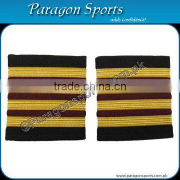 Pilot Epaulettes Airline Epaulettes 4 Gold 3 Maroon Bars