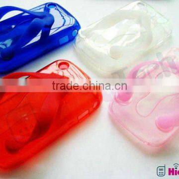 Flip Flop Shoe Slippers TPU Case soft case For Blackberry 8520