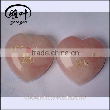 40x40x20mm Wholesale Gemstones Crystal Gifts Heart Shaped Rose Quartz