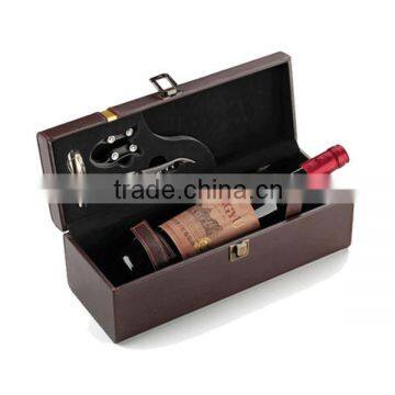 Packaging Products Cheap Leather Wine Bottle Gift Box photo-2