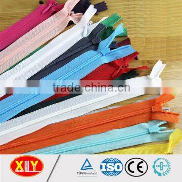 high quality low price ykk color nylon zipper , cloth coil zipper