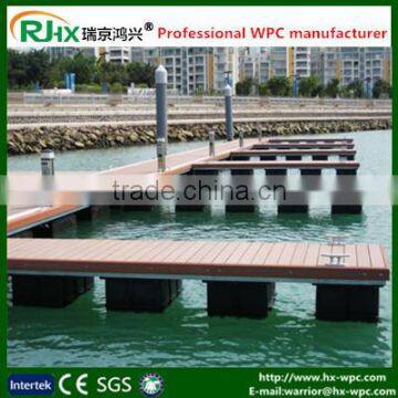 Solid design plastic composite decking floor