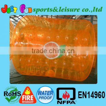 attractive orange roller ball, water walking roller