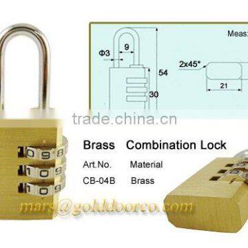 3 Digit Combination Padlock CB-04B