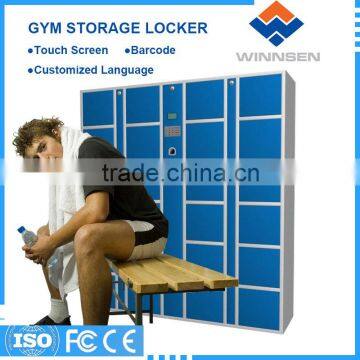 Gym keyless Electronic Locker automatic for staff and customer