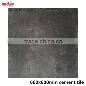 Fujian Ruicheng Gray Cement Concrete Rustic Floor Glaze Tile From China Factory 600x600mm photo-1