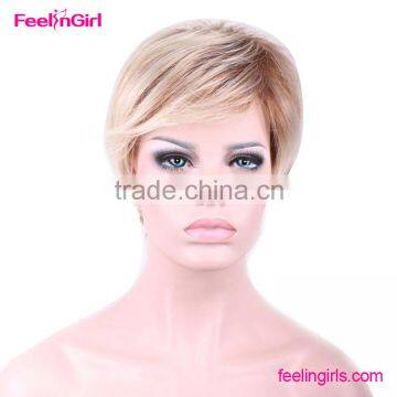 Cheap Brown Straight Short Wig for Everyone photo-2