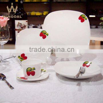 Square Ceramic Porcelain Dinner Set Dinnerware