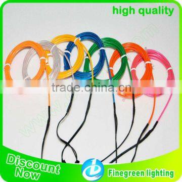 new generation high brightness strong colourful EL wire for car decoration