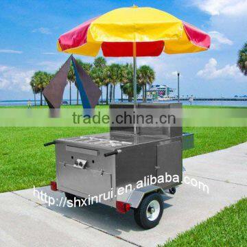 2014 Mini Completed Water Cycle System Hot Dog Food Carts with Big Wheels for Sale XR-HD120 A