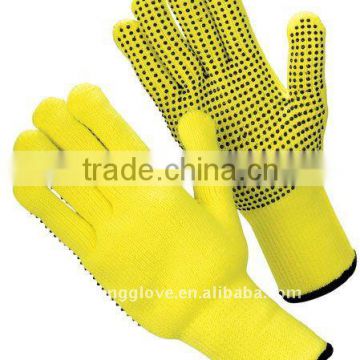 PVC Dots Acrylic String Knit Glove