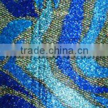 jacquard glitter fabric with glue