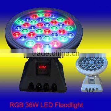 JUJIA Good Quality Round 36w rgb Led Floodlight Garden and outdoor lighting