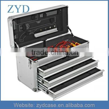 Factory Price Silver Aluminum Tool Case With Draws ZYD-HZMsc021