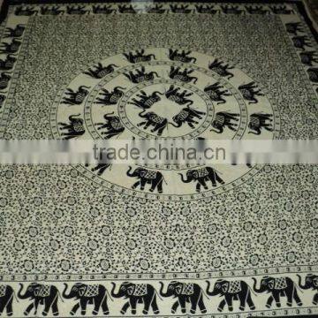 Black White Printed Tapestries Bedsheet photo-5