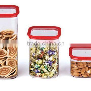 VACUUM PLASTIC SQUARE FOOD STORAGE CONTAINERS