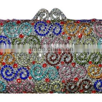 CB0122-10 New hot sell high quality fashion lady small handbag with nice shining stones decorate for party of cluth