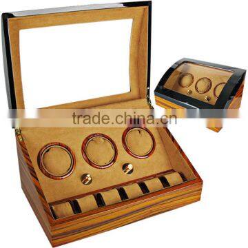 Beautiful design custom printing wooden watch winder box