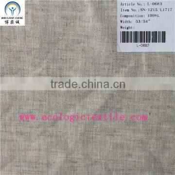 17*17 pure linen single natural fabric