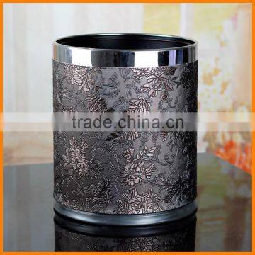 European Creative Cortex Double Household Trash Fashion Retro Patterns Capless Living Room Bedroom Wastebasket / Barrel