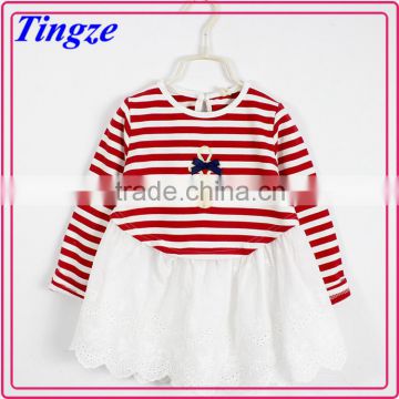 Wholesale Hot Sale New Fashion Frock long Sleeve Christmas Baby Girl TuTu Dress