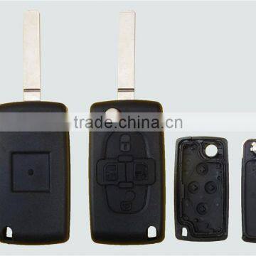 Best price citroen key with Citroen 307 remote 4 buttons flip key blank wholesale