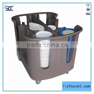 Roto mould Plastic Dish storage caddies, dish caddies for plates