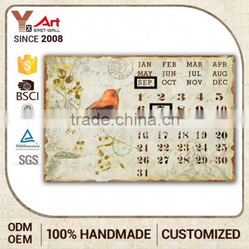 Custom Color Art Work Craft Calendar Plaque Cdr Iron Craft