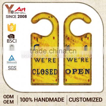 newest 100% warranty plaque custom metal door signs hanger