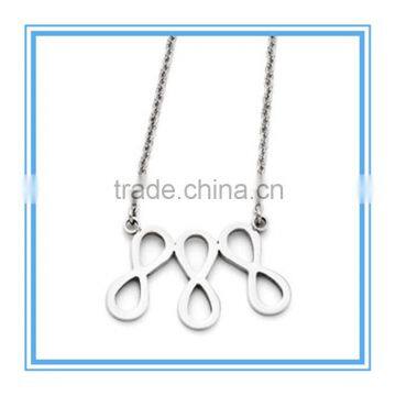 Stainless Steel Triple Infinity Symbol Necklace