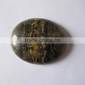 White Gemstone Beads and Cabochons-Grass jasper 25mm round cabochon for necklace pendant and ring making-semi precious stones