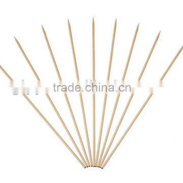 round bamboo bbq sticks,round end cocktail stick,knotted bamboo pick