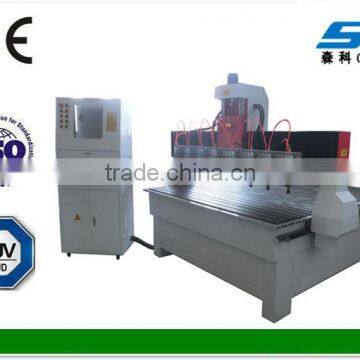 multi heads cnc router plywood machine /cnc engraving various wooden furniture making machine/cnc cylinder machine price