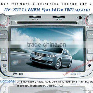 7in 2 din in dash special car dvd player for vw lavida
