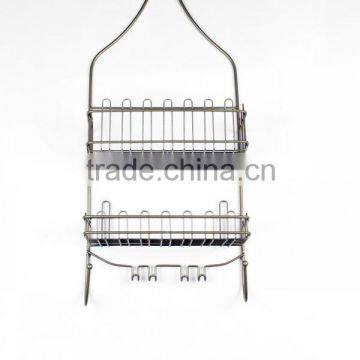 Modern stylish dual tier shower caddy