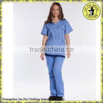 Purple Formal Combination Scrub Suits For Nursing Care