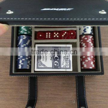 11.5g 100pcs Poker Chips Set With Numbers in Leather Case photo-5