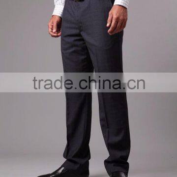 Bespoke High Quality Wool Navy Checks Men Pants/trousers